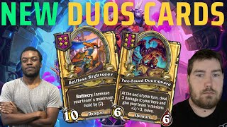 NEW DUOS Card Reveals for the Season 9! | Hearthstone Battlegrounds Educatedcollins and SaphirexX