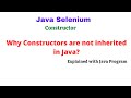 Java Selenium Interview Q | Why Constructors are not inherited | NATASA Tech