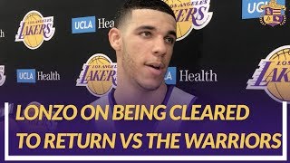Lakers Nation Interview: Lonzo Talks About Being Cleared To Return To Play Game vs The Warriors