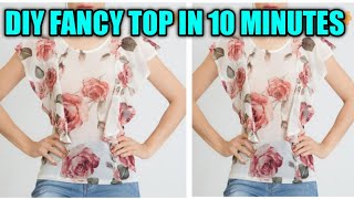 सिर्फ 1.5.मीटर कपड़े से बनाए  stylish fency top वो भी सिर्फ 10 मिनीट में very easy method