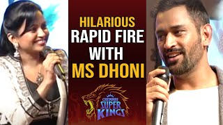 Rapid Fire With MS Dhoni | Anchor Suma Interesting Questions To MS Dhoni | IPL 2021 | Filmylooks