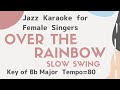 Over the rainbow  [sing along background JAZZ KARAOKE music] for female singers - The Wizard of Oz