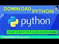 Download Python for Windows : Run Your First Python Program ('Hello World') [2018]