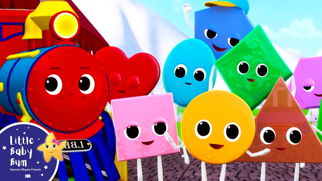 Shape Train | Nursery Rhymes & Kids Songs | Learn With Little Baby Bum ...