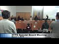 sfps special board meeting