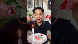 Part 2 makan permen lilin asli dari lilin lebah wax candy #youtubeshorts