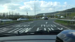 Driving school captures shocking footage of car on Folkestone roundabout