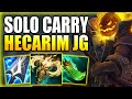 THIS BUILD ALLOWS HECARIM JUNGLE TO EASILY SOLO CARRY GAMES! - Best Build/Runes S+ League of Legends