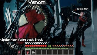 Venom vs SpiderMan but it's Minecraft