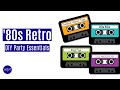 '80s Retro DIY Paper Cassette Tape Birthday Party Decoration Essentials | Big Dot of Happiness