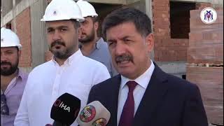 Bekir Aksun Kızılay-Hocabey Kentsel Dönüşüm Projesinde Son Beton Atma Törenine Katıldı.