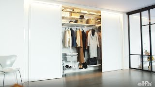 Elfa Sliding Doors: top hung door functions