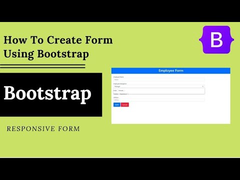 How To Create Form Using Bootstrap 5 - YouTube