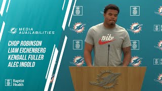 Robinson, Eichenberg, Fuller and Ingold meet with the media l Miami Dolphins