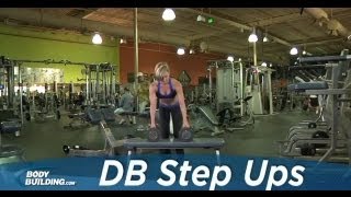 Dumbbell Step Ups - Leg Exercise - Bodybuilding.com