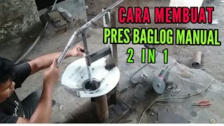 Cara membuat pres baglog manual