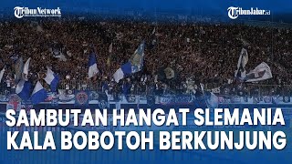 Sambutan Hangat Slemania ke Bobotoh Persib Bandung: Chant Halo-halo Bandung Menggema di Stadion