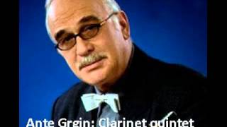 Ante Grgin: Clarinet quintet I movement