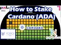 How to stake or delegate your ADA to  Cardano staking pool