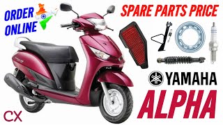 Yamaha ALPHA Spare Parts Price List 2025 💜 +91 98932 235053 ✅ All India 🇮🇳 Delivery 🚚 #spareparts