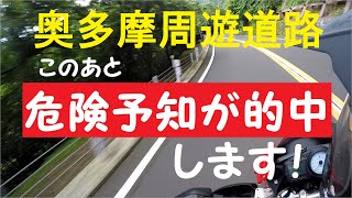 危険な臭いがする！ 気配を察して警戒運転をするも・・・、結末のオチとは！奥多摩周遊道路ツーリング　～危機管理の巻！～【再編集】【モトブログ】