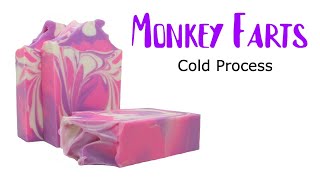 Tall Skinny Monkey Farts Soap in Pink and Purple