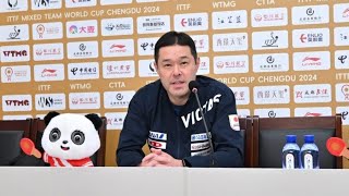 日本代表、ルーマニア代表に敗戦　田勢邦史監督「混合ダブルスの負けが響いた」＜卓球・ITTF混合団体ワールドカップ2024＞Tokiyo info tv