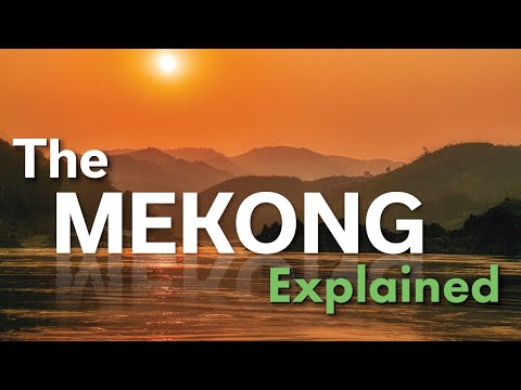 Where does the Mekong drain?