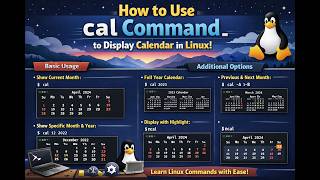 How to Use cal Command to Display Calendar in Linux!