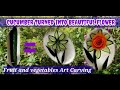 Cucumber flower/Fruit and Vegetables Carving /Rose Aguirre Vlogs