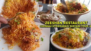 Chennai's Hyderabadi Biryani Tour-4 ft. Zeeshan Restaurant Apna Hyderabadi Food #biryani #hyderabadi