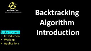 Backtracking Algorithm Introduction| Lec 58| Data Structures & Algorithms|