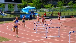 2017　5月7日　広島県高校総体陸上福山地区 女子400ｍＨ予選1組