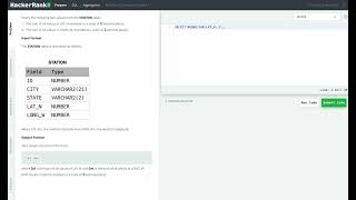 Hackerrank SQL Solution #30 Basic SQL - Weather Observation Station 2
