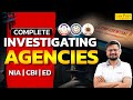 CLAT 2025 : Investigating Agencies in India (NIA/CBI/ED) | Current Affairs for CLAT Exam