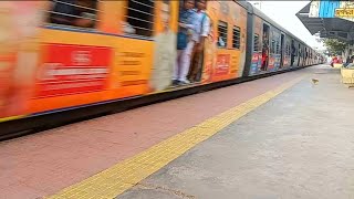 Down Naihati local train!! Indian Railway 🔥🚂🚃🚃