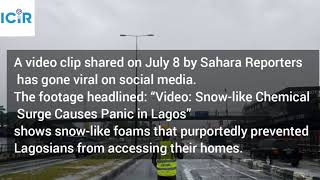 FACT-CHECK: Viral video on snow incident in Lagos is FALSE