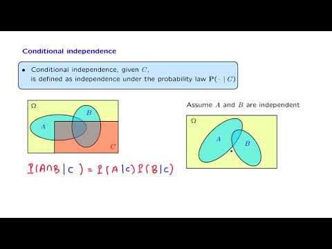 What is conditional independence in Bayesian network?