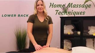 Lower Back Massage Techniques