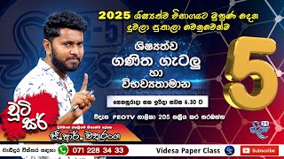 2025 ශිෂ්‍යත්ව විභාගය - ආදර්ශ ප්‍රශ්න පත්‍ර සාකච්ඡාව - ජි. ආර්. චතුරංග  සර් | Videsa paper class