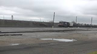 NS 9791 leads CPKC 541 through Bensenville 12/3/23