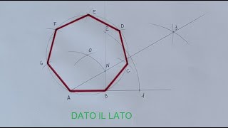 Ettagono dato il lato