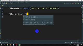 How to extract extension from filename in python