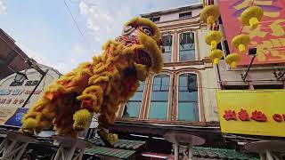 CNY2024 (Cap Go Meh) 闹元宵#3 ~ Acrobatic Lion Dance by Kim Ying 金英 高桩舞狮表演@ 吉隆坡茨厂街Petaling Sreet , KL