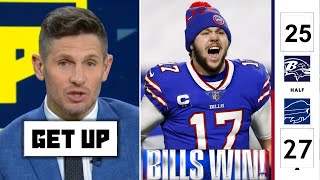 GET UP | Josh Allen outplayed Lamar for MVP - Dan Orlovsky on Bills def. Ravens 27-25 in Div Rd