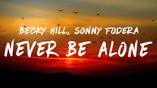 Becky Hill & Sonny Fodera - Never Be Alone (Lyrics)