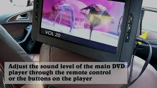 WONNIE 10.5" Dual Portable DVD Player for Car | Best DVD player for Car
