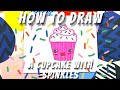 How to Draw a Cupcake with Sprinkles