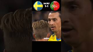 Portugal VS Sweden #zlatan vs #ronaldo #football #youtube #shorts