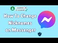 How To Change Nicknames on facebook Messenger | Instantly Transform Your Messaging Identity !